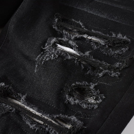 Jeans Slim Fit Elásticos con Detalles Rotos para Hombre - Image 5