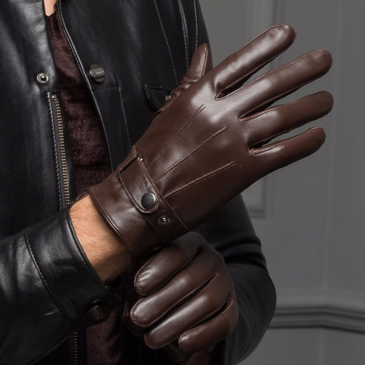 Guantes de Invierno Impermeables de Piel de Oveja con Forro Térmico - Image 5