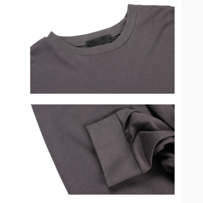 Camiseta Manga Larga con Cortes Asimétricos y Corte Holgado - Image 8