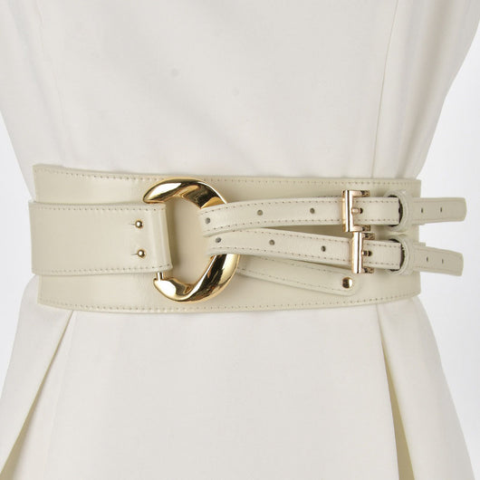 Conjunto Elegante de Suéter con Cinturón Decorativo de Cuero Irregular para Mujer - Image 22