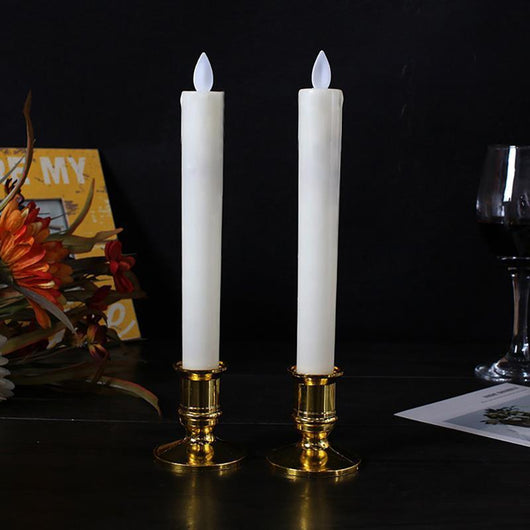 Velas LED con Base Dorada para Navidad, Bodas y Fiestas - Image 9