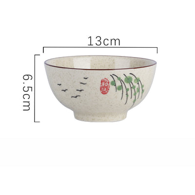 Tazón de Arroz de Cerámica Pintado a Mano - Image 30