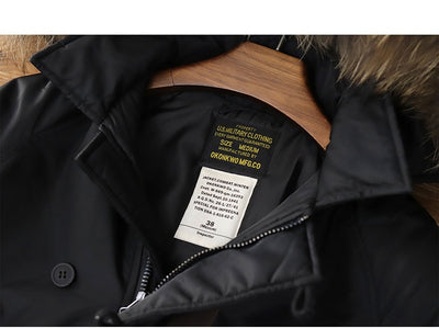 Chamarra Retro para Hombre con Cuello de Pelaje Grueso - Image 15