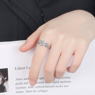 Anillo Ajustable Temperamento Ciruela Invernal con Detalles Artesanales - Image 10