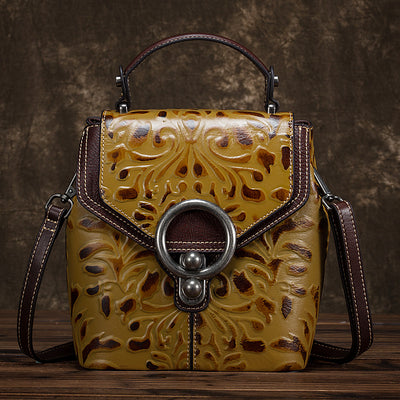 Mochila de Cuero Genuino Multifunción para Mujer - Image 8