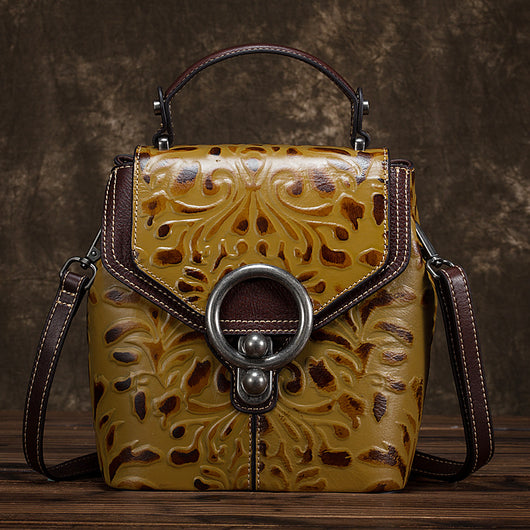 Mochila de Cuero Genuino Multifunción para Mujer - Image 8