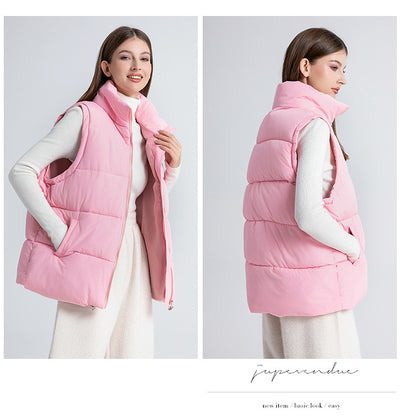 Chaleco Térmico Acolchado sin Mangas con Cuello Alto para Mujer - Image 21