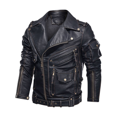 Chaqueta de Cuero Punk para Motociclista - Estilo Rebelde en Piel PU - Image 3