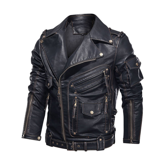Chaqueta de Cuero Punk para Motociclista - Estilo Rebelde en Piel PU - Image 3