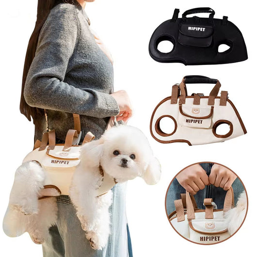 Set de 3 Mochilas de Tracción para Mascotas - Diseño Transpirable y Portátil con Arnés y Correa