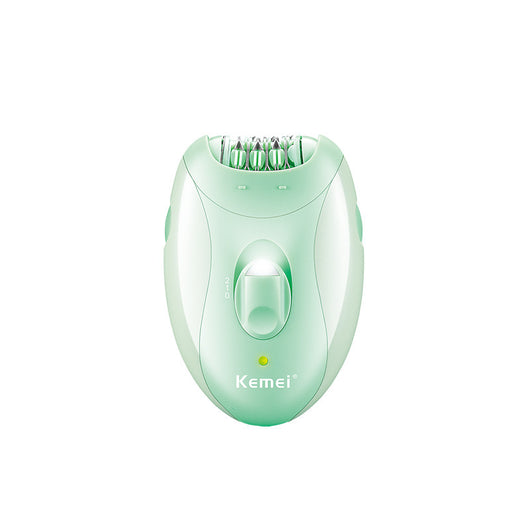Light purple and pink Kemei electric shaver with a shaving head and a power switch with speed settings. - Image 9