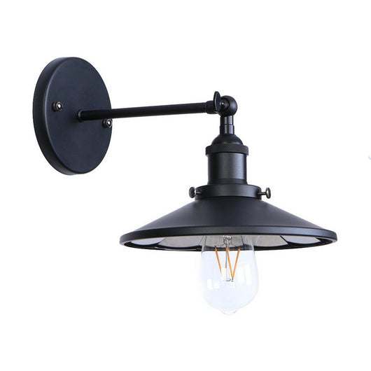 Lámpara de Pared Industrial en Hierro Forjado Negro Mate para Restaurantes y Cafés - Image 5