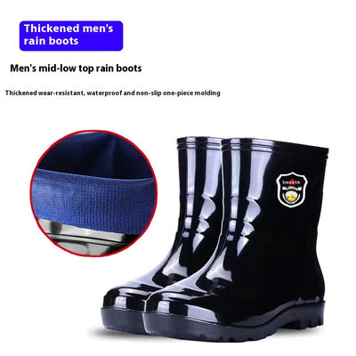 Botas de Lluvia Tácticas para Hombre con Forro Térmico y Suela Antideslizante - Image 4