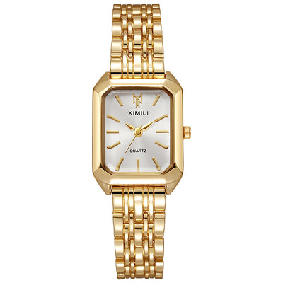 Reloj Cuadrado Elegante para Mujer con Cuarzo y Banda de Acero Inoxidable - Image 5