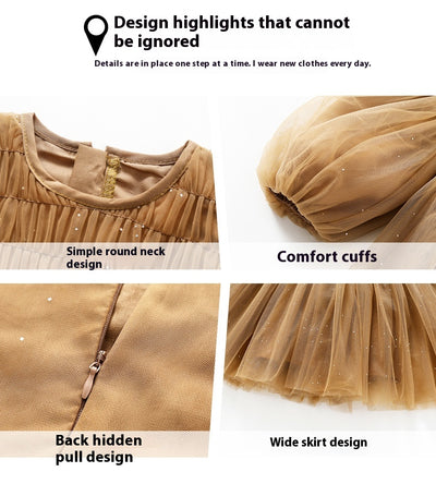 Vestido de Malla Elegante para Niña - Image 17
