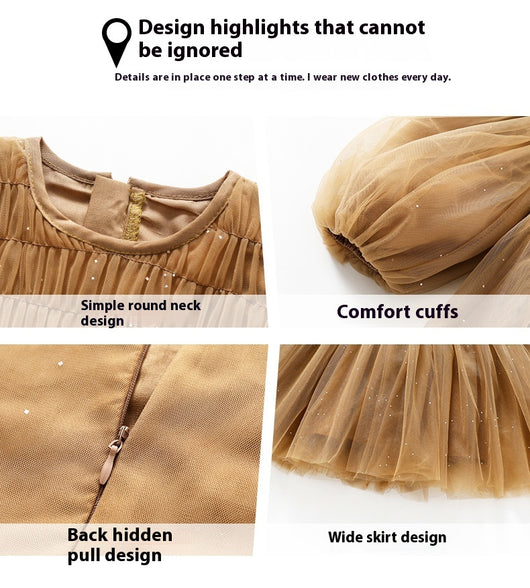 Vestido de Malla Elegante para Niña - Image 17