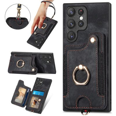 Funda Protectora S25Ultra con Anillo Seguro, Lanyard y Soporte para Tarjetas - Image 10