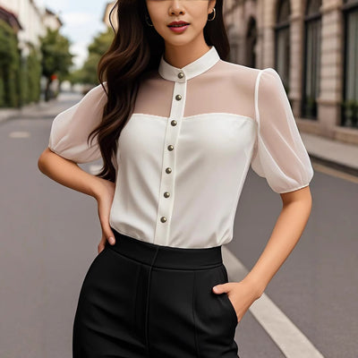 Camisa Clásica de Solapa para Mujer - Versátil y Elegante - Image 4