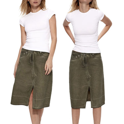 Camiseta Ajustada Cuello Redondo para Mujer - Efecto Reductor - Image 4