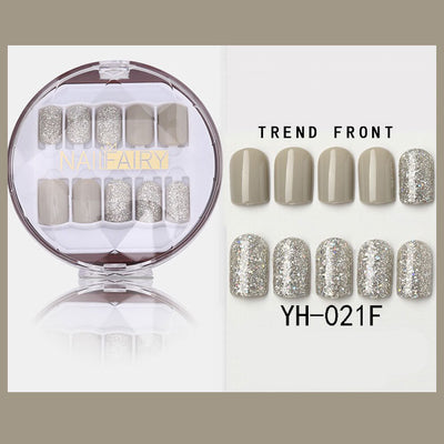 Uñas Postizas Coreanas Removibles Waterproof - Set 30 Piezas Manicura Instantánea - Image 6