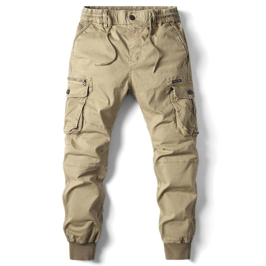 Pantalones de Trabajo Slim Fit Multibolsillos para Hombre