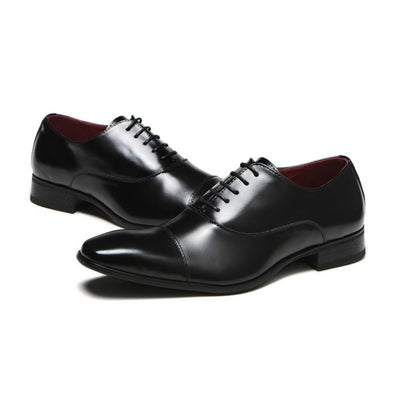 Zapatos Casuales Británicos con Cordones para Hombre - Estilo Clásico Tres Pespuntes - Image 9