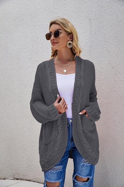 Chaqueta Suéter Oversized Punto Grueso Talla Grande - Image 7