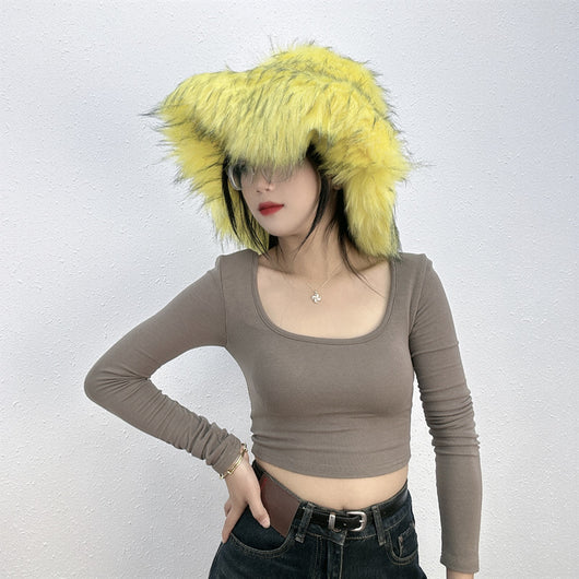 Gorro de Piel de Mapache Versátil y Elegante - Image 33