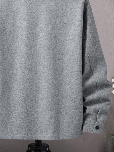 Abrigo Elegante para Hombre con Botones y Bolsillos de Solapa - Image 15