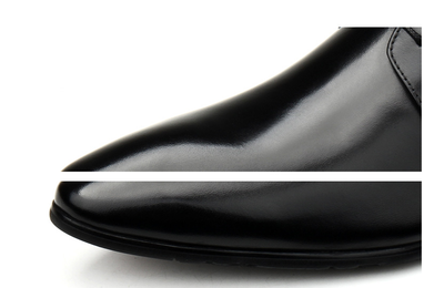 Zapatos Formales de Cuero con Cordones para Hombre - Negro - Image 8