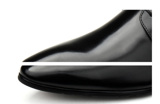 Zapatos Formales de Cuero con Cordones para Hombre - Negro - Image 8