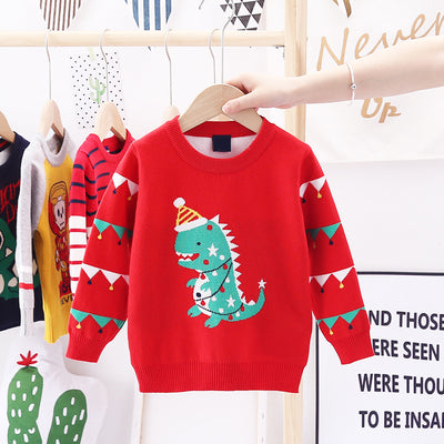 Suéter Navideño con Diseño de Dinosaurio Acolchado Doble - Image 11