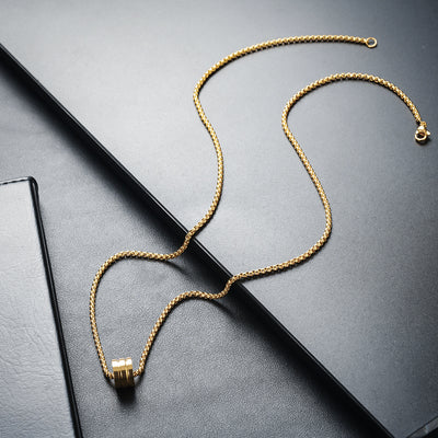 Collar de Acero Titanio para Hombre - Diseño Minimalista Que No Se Desvanece - Image 34