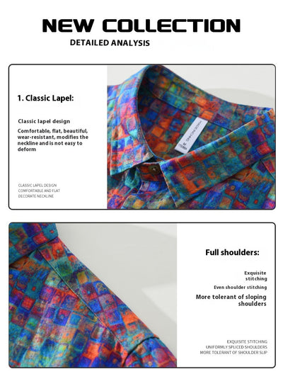 Camisa Casual Estampada de Manga Corta para Hombre - Image 12