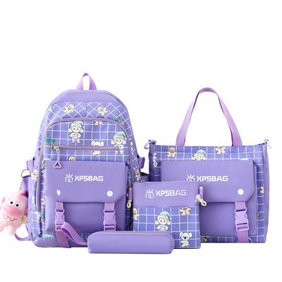 Mochila Escolar Primaria para Niñas - Set de Cuatro Piezas - Image 9