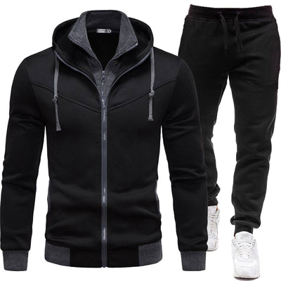 Conjunto Deportivo Patchwork: Chaqueta y Pantalón de Largo Casual - Image 20