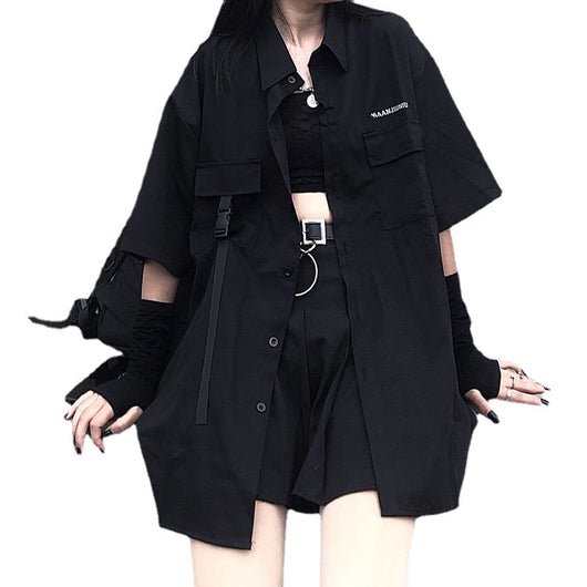Conjunto de Dos Piezas con Camisa Boyfriend Oversize para Mujer - Image 7