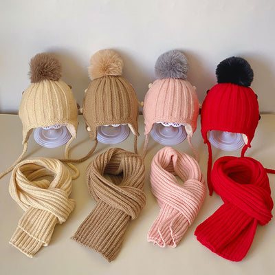 Conjunto Gorro y Bufanda para Bebé Estilo Coreano - Image 3