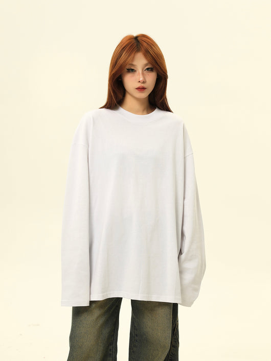 Remera Básica de Algodón Puro Manga Larga 300g - Colores Sólidos - Image 9