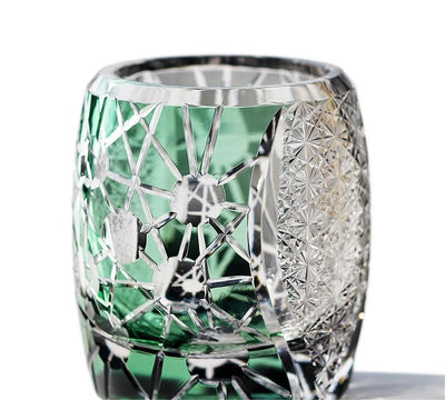 Vaso de Whisky Cristal Tallado a Mano Estilo Edo Lujo Retro - Image 3