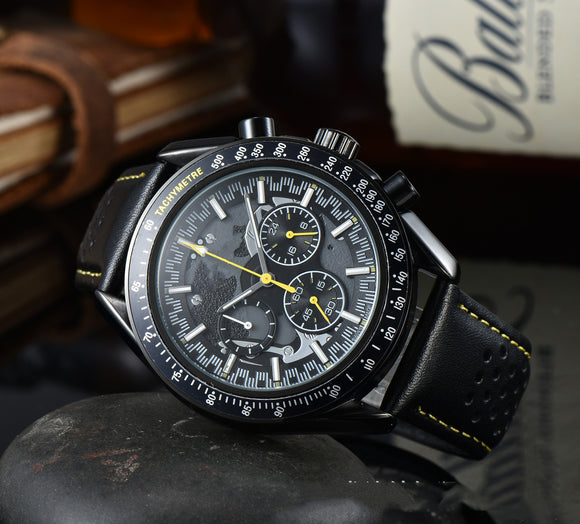 Reloj de Negocios para Hombre con 6 Funciones - Cuarzo de Precisión