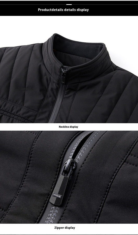 Chaqueta Acolchada de Invierno para Hombre con Cuello Alto - Image 21
