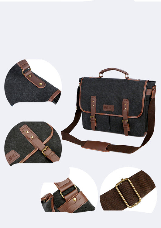 Bolsa Mensajera de Lona para Viajes - Portátil y Resistente - Image 16