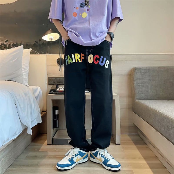 Pantalones Vaqueros Holgados Estilo Cadera para Hombre