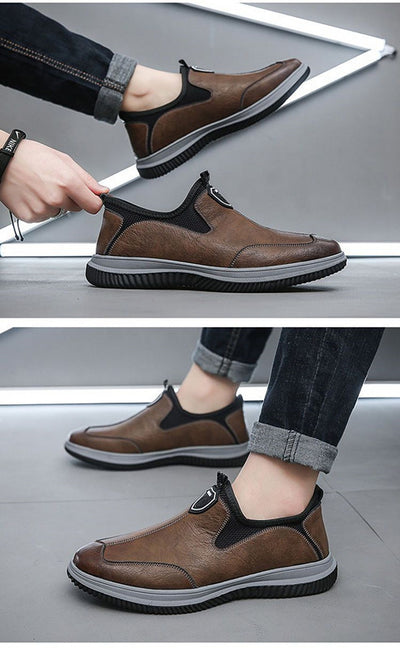 Zapatos de Cuero Suave Estilo Británico Transpirables para Hombre - Image 10