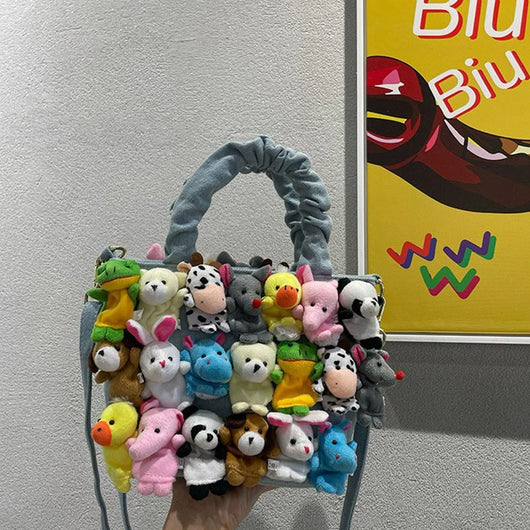Bolsa de Mano Vaquero Lindo con Diseño Cartoon - Image 3