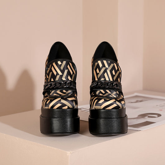 Tacones Altos Gruesos con Hebilla Metálica para Mujer - Image 16