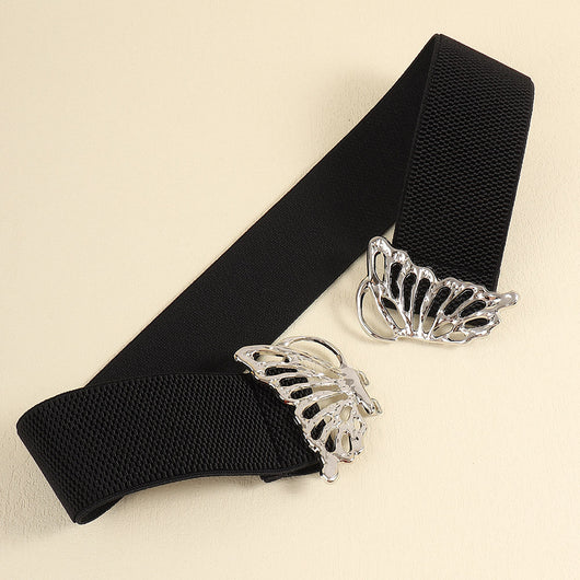 Cinturón Elástico para Mujer con Hebilla Mariposa - Accesorio Decorativo Versátil - Image 10
