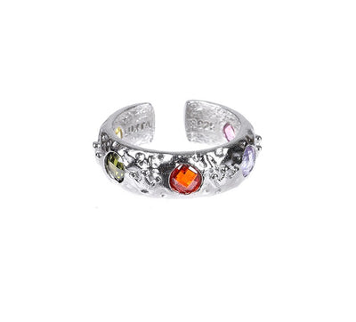Anillo Retro de Piedras de Color - Image 5