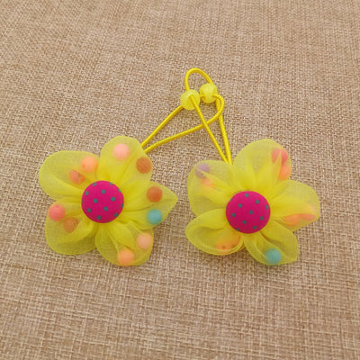 Hebillas de Flores en Chifón - Accesorios para el Cabello Infantil con Elástico - Image 9